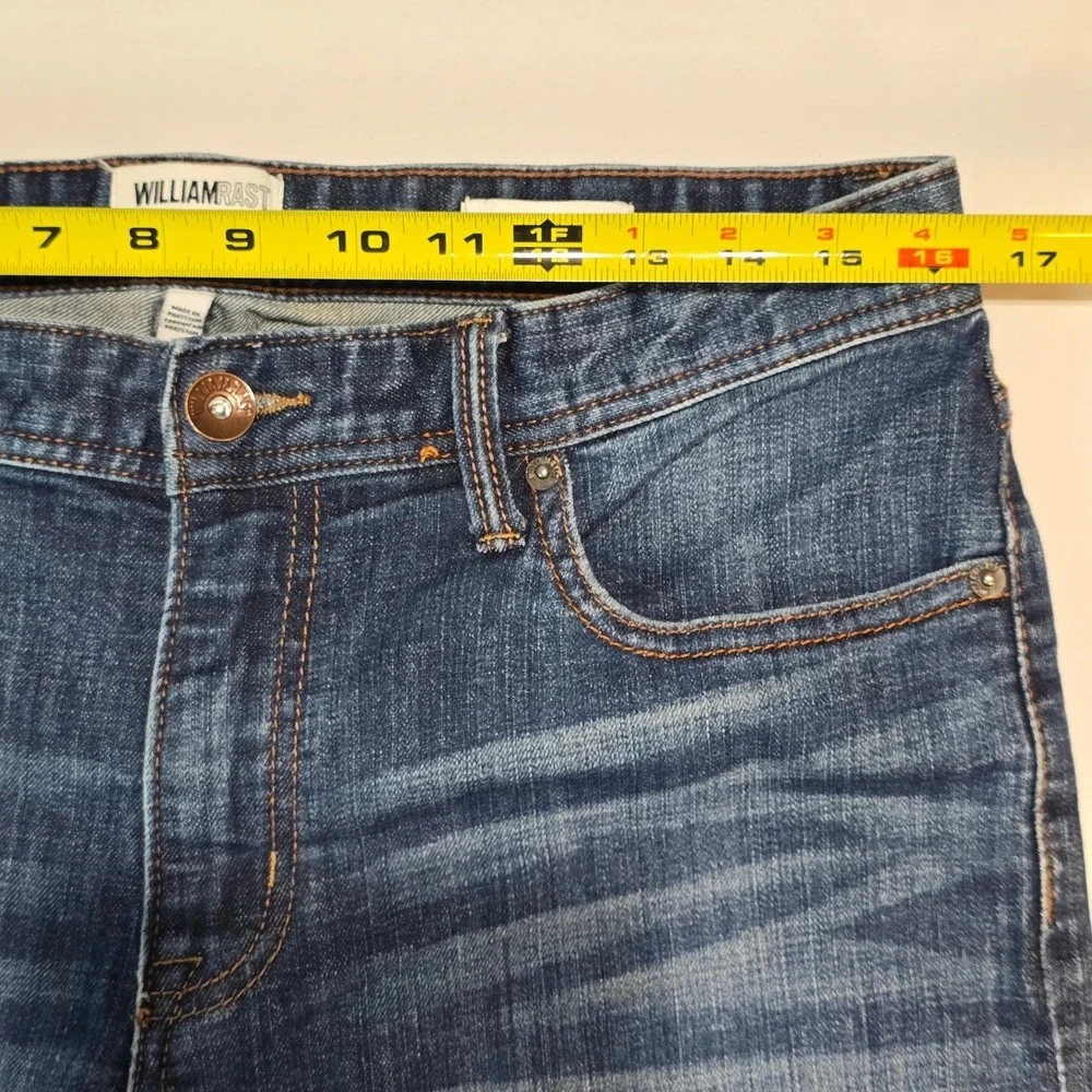 William Rast Mens Legacy Relax Straight Dark Wash Denim Jeans 32x30 MBWR-001-30L - Picture 14 of 16